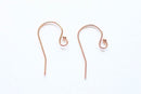 1 pair 14k Rose gold filled Ear Wires, rose gold earwire, earring finding, ear hooks, Rose Gold Filled Ear Wire Hook with Ball End earring - HarperCrown