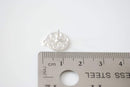 1 pair Sterling silver filigree post earrings,earring posts,vermeil post earrings, silver filigree post earrings, Round earring post, 79 - HarperCrown