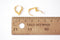 1 pair Vermeil Gold Pave Cubic Zirconia Leverback Earrings - Vermeil Gold Leverback earrings with open bail Earring Component - HarperCrown