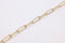 11mm Amelia Elongated Polished Cable Chain, 14K Gold Overlay Plated, Jewelry Chain - HarperCrown