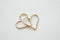 14k gold Wholesale filled, 14k rose gold filled, or sterling silver Open Heart Wire, Heart connector link spacer, Heart Jump Rings, 18 gauge wire,E124