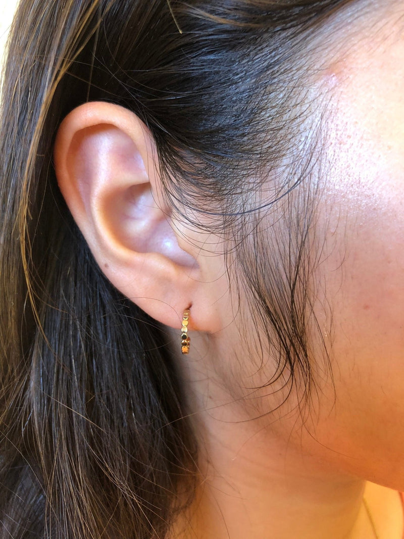 Minimal Gold Plated Pure Anti-Tarnish Dangler/Earring/Jewelry - Hamza