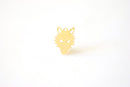 14k Gold Wholesale Filled Fox Wolf Charm Flat Sheet Fox Face Head Jewelry Making Gold Filled Charms DIY Animal Charms Pendant