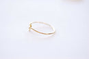 Wholesale 14k Gold Filled Heart Knot Ring - Gold Minimalist Stacking Ring 1mm Band Knuckle Midi Stacking Ring Love Knot Ring Heart Wire Ring [25]