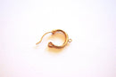 Wholesale 14k Gold Filled Hinged Hoops, Huggie Hoop Earrings, 13mm x 2mm Tube, Hoop Flex Earrings, Hoop earrings with Bail, Ear Post Earrings, 253