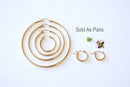 Wholesale 14k Gold Filled Hoop Flex Earring - 12mm, 14mm, 18mm, 20mm, 30mm, 40mm, 50mm, 60mm, 70mm Hoops, 14kGF Hoop Earring, Huggie Hoops, Ear huggie