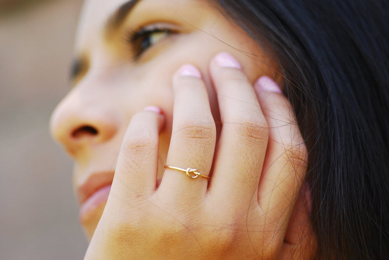 Buy Rose Gold Heart Melting Chain Ring for Women Online in India