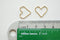 14k Gold Wholesale Filled Open Wire Heart, Gold Fill Heart Connector Link Spacer, Heart Charms, Jewelry Supplies, Heart Pendant, Heart Jump Rings