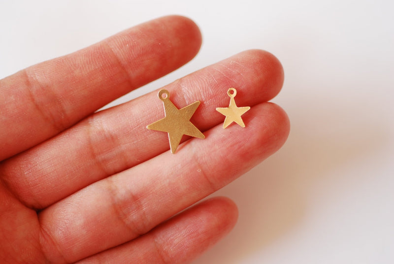 2PCS Celestial North Star Charms for Jewelry Making Pendant DIY