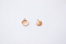 14k Gold Wholesale Filled Shell Charm -  2 Pieces Filled Beach Scallop Sea Shell Charm Ocean Marine Life Coral Clam Shell Oyster Cowrie