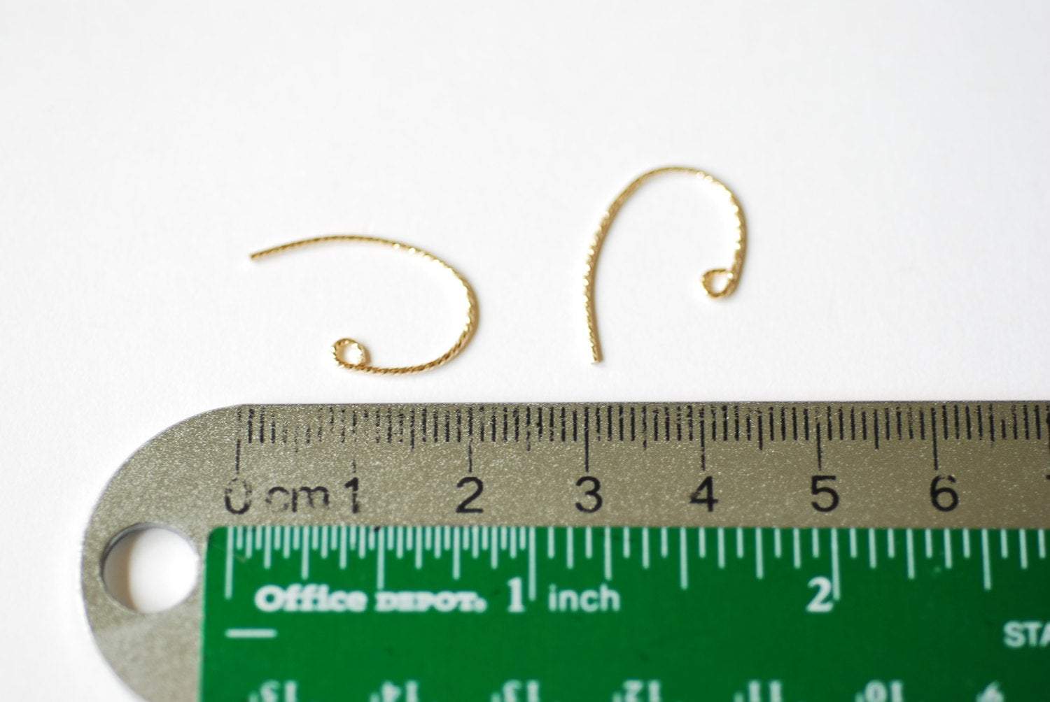 14/20 Gold-Filled Sparkle Swoop Ear Wire, .027" (0.7MM)