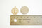 Wholesale 14k Gold Filled St Christopher Pendant- 22mm Round Disc Charm, Patron Saint Christopher Charm, Religious Charm, Catholic, Medallion, Coin