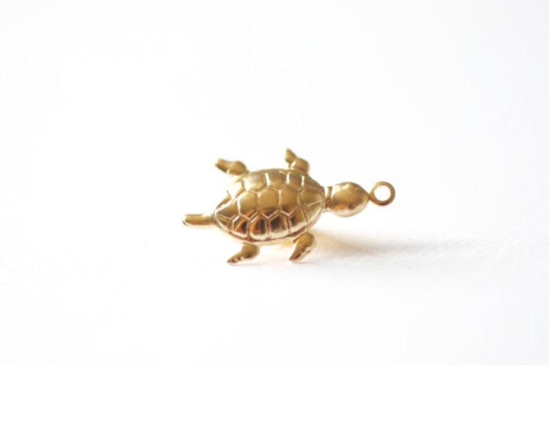 14k Gold Wholesale Filled Turtle Charm, Gold Turtle Charm, Turtle Charm, Sea Turtle Charm, Gold Filled Charms, Gold Filled Turtle Charm