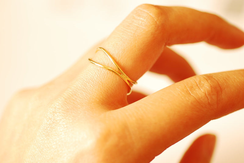 Wholesale Ring Jewelry - 14k Gold Filled Wave Ring - Gold Filled
