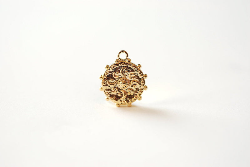 10mm Gold Vermeil Round Pendant Bail - Beadworks