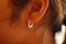 15mm 925 Sterling Silver Scalloped Bamboo Shrimp Puffy Hoop Earrings Dainty Hoop Earrings Chunky Hoop Earrings Door Knocker Hoops[Earrings8] - HarperCrown