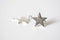 2 pc Sterling Silver Star Connector Charm, 925 Sterling silver Star Blanks, Sterling Silver Star, Silver Star Charm, Flat Silver Star, Star Beads