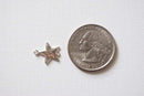 2 pc Sterling Silver Star Connector Charm, 925 Sterling silver Star Blanks, Sterling Silver Star, Silver Star Charm, Flat Silver Star, Star Beads