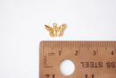 2 PCS 12mm Gold Filled and Sterling Silver Butterfly Charm- Small 14k gold filled or Silver Butterfly Insect Jewelry Making Wholesale Charms