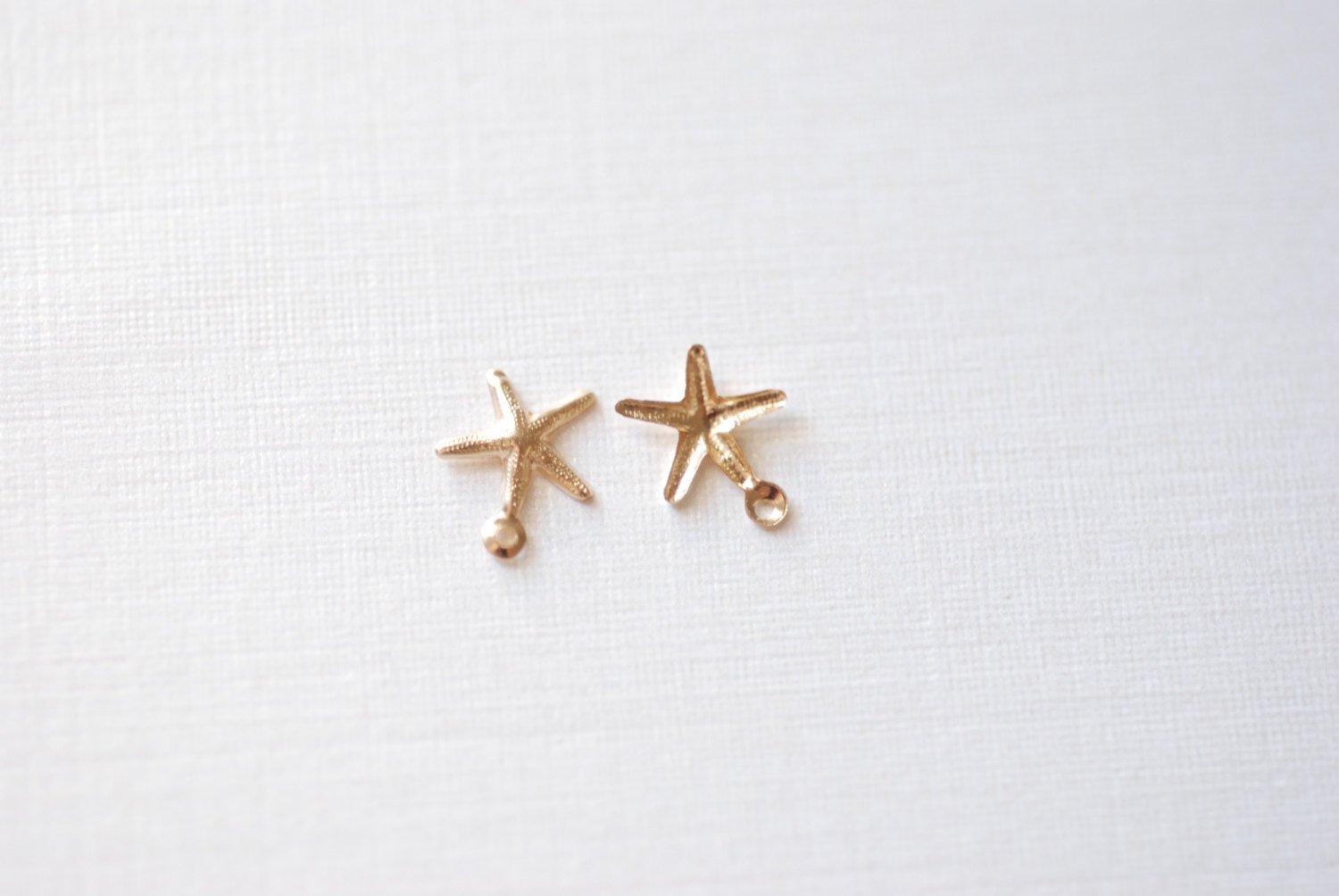 Starfish Charm, 14/20 Gold-Filled or 925 Sterling Silver, 10mm x10mm, Beach Ocean Sea life Charm, Wholesale Jewelry Making Charms SEACH07