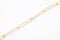 25mm Chloe Elongated Cable Chain, 14K Gold Overlay Plated, Wholesale Jewelry Chain - HarperCrown