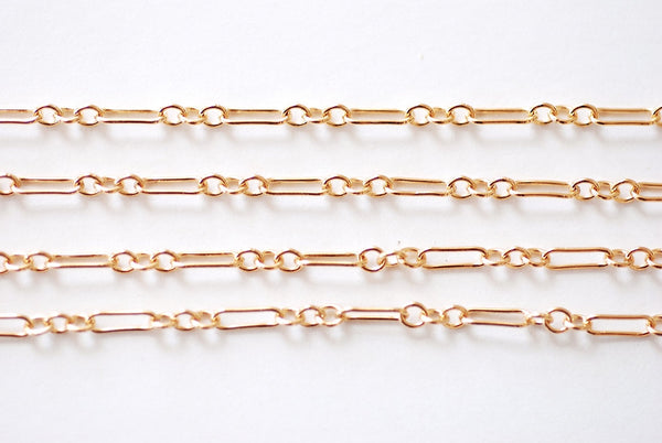 2mm Width Long and Short Gold Filled or Sterling Silver Chain l Wholesale Chain Findings Long and Short Chain l Permanent Jewelry - HarperCrown