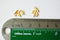 Matte Wholesale Vermeil Gold Fern Leaf Charm Connector -18k gold plated over sterling silver, vermeil gold flower nature leaf charm