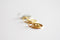 Matte Wholesale Vermeil Gold Spiritual Yoga Ohm Om Symbol Charm -18kt gold plated over Sterling Silver Om tag pendants, Gold Ohm om disc, 249