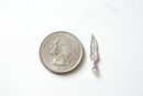 2pcs Sterling Silver feather charm, 925 silver feather charm, small feather, Sterling Silver Bird Feather Charm, Tribal Bird Feather Charm - HarperCrown