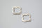 2pcs Sterling Silver Quatrefoil Connector Charms, Silver Four leaf Clover, Silver Flower Connector, Clover Connector, Quatrefoil Charm, 76 - HarperCrown