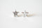 2pcs Sterling Silver Tiny Star Charm - 925 Sterling Silver Tiny Star connector, Sterling Silver Star beads, Star Connector, Link, Spacer, 28 - HarperCrown