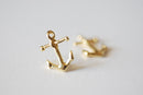 2pcs Vermeil Gold Anchor Charm- 18k gold over 925 Sterling Silver Anchor Charm, golden anchor charm, nautical beach theme charms, 152 - HarperCrown