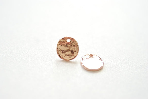 2pcs Vermeil Rose Gold Blank Stamping Discs- 18k gold plated over sterling silver round blanks, Rose Gold Tags, Rose Gold Stamping Disc, 31 - HarperCrown
