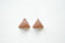 2pcs Vermeil Rose Gold Triangle Connector- 18k gold plated Sterling Silver, holes drilled side to side, Vermeil Rose Gold Triangle Beads - HarperCrown