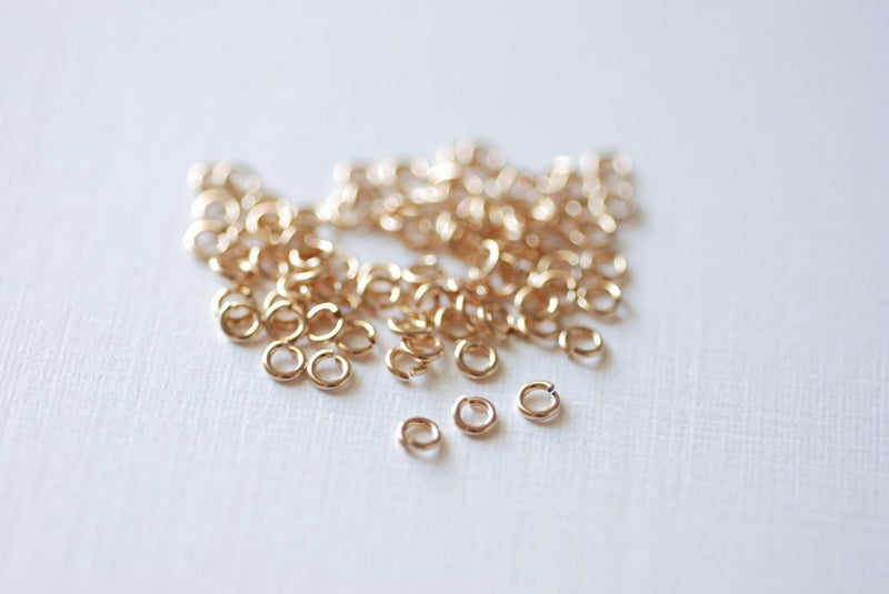 Wholesale Jewelry Supplies - 3mm Open Jump Rings- 14kt gold filled