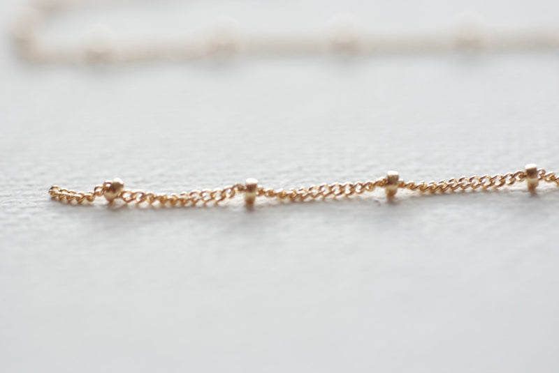 6ft 14k Gold Filled Satellite Chain- Beaded Chain, Gold Filled Chain, Fancy Chain, 2mm Beaded Chain, 1.8mm Beaded Chain, Dew Drops Chain - HarperCrown