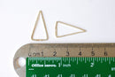 925 Sterling Silver Open Triangle Connector Charm- 925 Sterling Silver Triangle, Triangle Connector Spacer, Isosceles Triangle, Link, 219 - HarperCrown