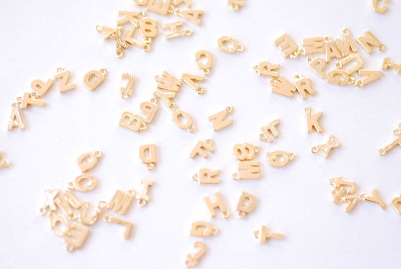 Wholesale Gold Letter Charms for Jewelry Making - TierraCast