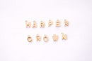 A-Z Letter Charms - 16k Gold Plated over Brass Gold Upper Case Letters Alphabet Bulk for Bracelet Necklaces HarperCrown Wholesale B162 - HarperCrown