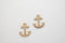 ANCHOR Charm Pendant, 2 pcs, 14k Gold Fill Anchor, 11x9 mm, nautical sailing dg delta gamma sorority symbol, R288-01 - HarperCrown
