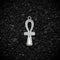 Ankh Key of Eternal Life Hieroglyphics Ancient Egyptian Smooth Charm | 925 Sterling Silver, Oxidized or 18K Gold Plated | Jewelry Making Pendant - HarperCrown