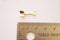 Arrow Connector Charm - 16k Gold Plated over Brass Arrowhead Pendant Wholesale B288 - HarperCrown