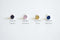 Birthstone Stud Earrings- 4mm Stud earrings, 12 colors, Birthstone Jewelry, Bridesmaid Jewelry, Solitaire Stud earrings,Cubic zirconia Studs - HarperCrown