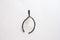 Black Rhodium Thin Hammered Wishbone Charm- Sterling Silver Wishbone Charm, Silver Wishbone Charm, Choose Gold, Rose Gold, 217 - HarperCrown