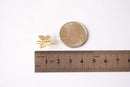 Butterfly Ear Wire Earrings - Vermeil Gold or Sterling Silver Insect Butterfly Bee HoneyBee Ear Wire Findings Component Ear Hook, 521 - HarperCrown