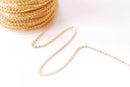 Cable Chain | 18K Gold Plated over Brass | Pay per Foot Wholesale B302 - HarperCrown