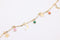 Celestial Color Enamel Flat Bar Chain, 14K Gold Overlay Plated, Wholesale Jewelry Chain - HarperCrown