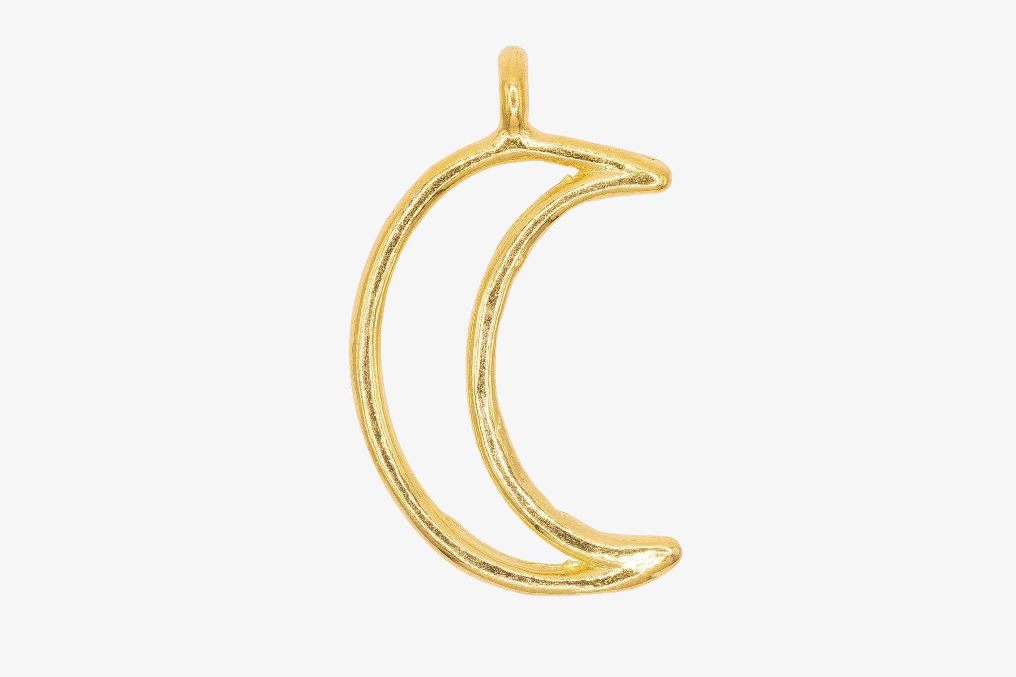 Crescent Moon Charm 14K Gold - HarperCrown