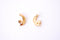 Crescent Moon Star Charm | 16K Gold Plated Brass | Half Moon Horn Waning Eclipse Bohemian Boho Curve Shape Wholesale Pendant B322 - HarperCrown