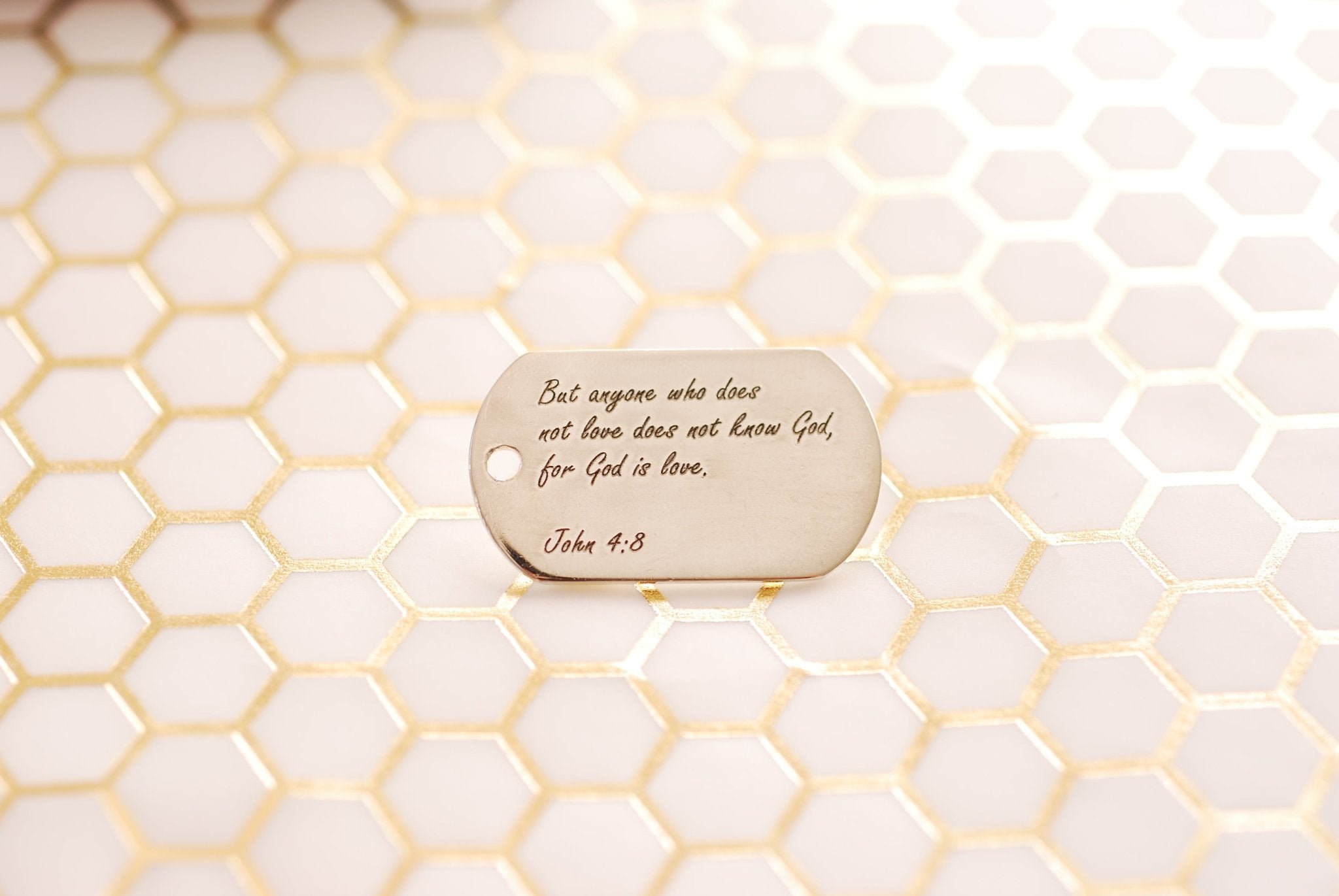 Custom Engraving | 925 Sterling Silver Personalized Small Dog Tag Charm Pendant | Names, Date, Initials, Locations, Birthday - HarperCrown